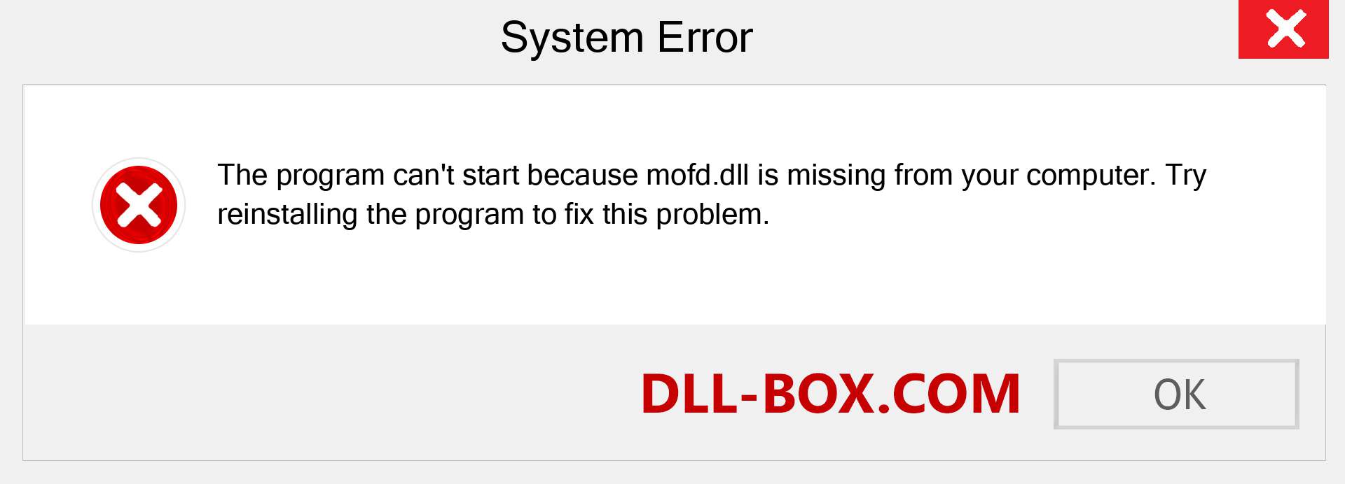  mofd.dll file is missing?. Download for Windows 7, 8, 10 - Fix  mofd dll Missing Error on Windows, photos, images