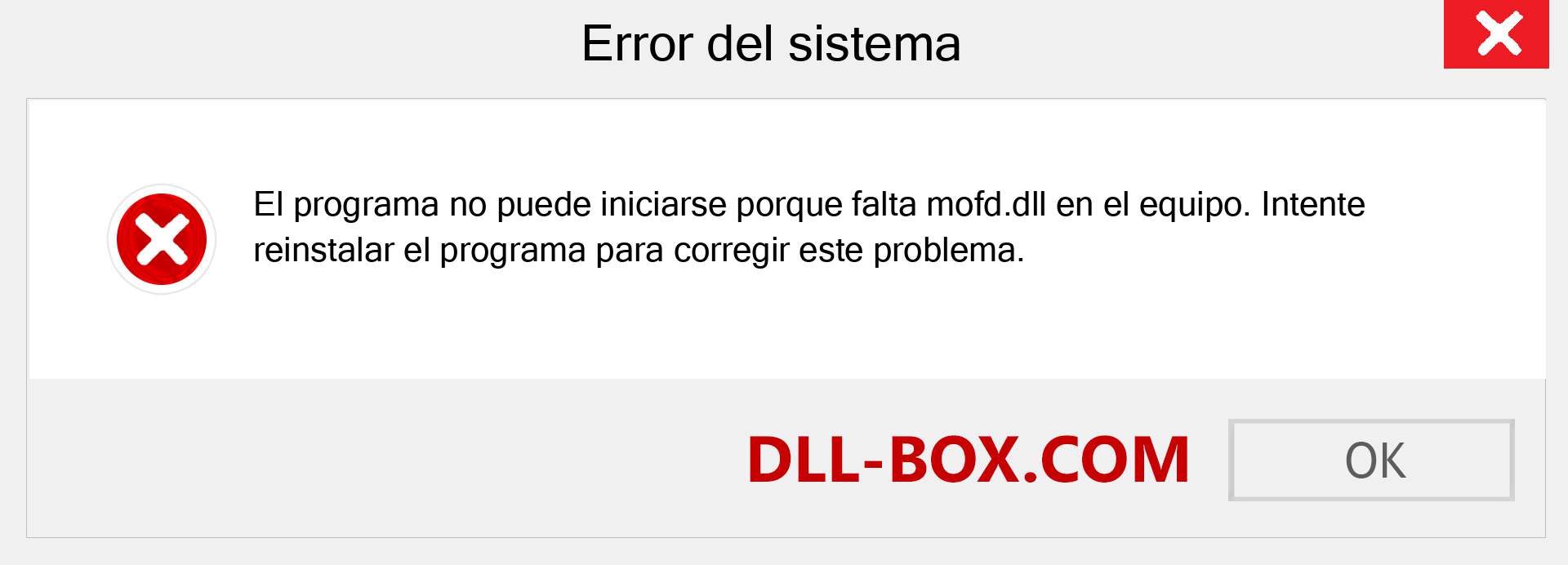 ¿Falta el archivo mofd.dll ?. Descargar para Windows 7, 8, 10 - Corregir mofd dll Missing Error en Windows, fotos, imágenes