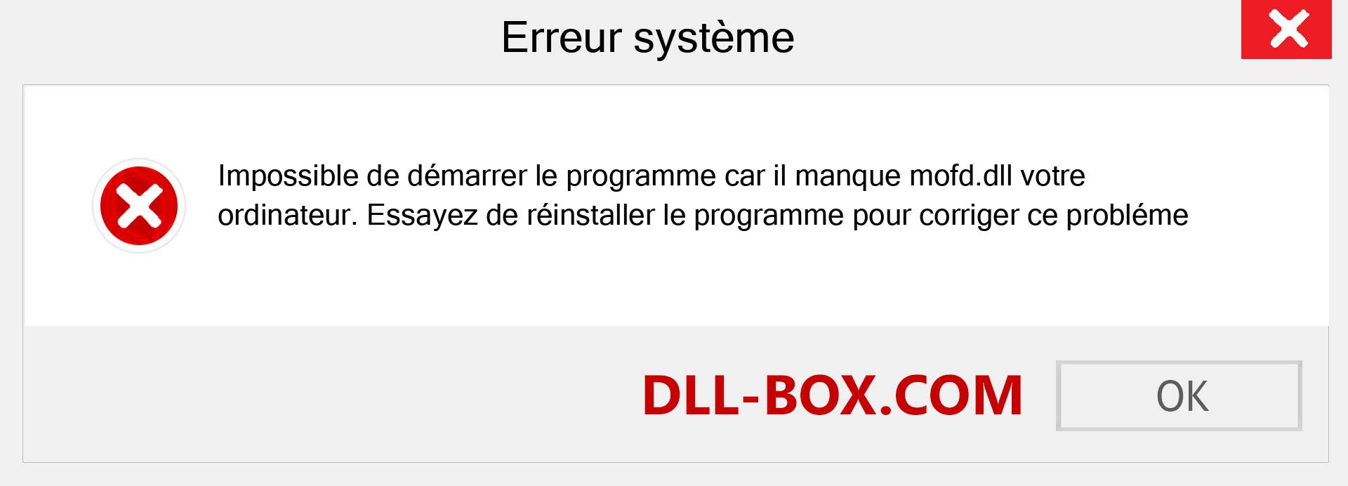 Le fichier mofd.dll est manquant ?. Télécharger pour Windows 7, 8, 10 - Correction de l'erreur manquante mofd dll sur Windows, photos, images